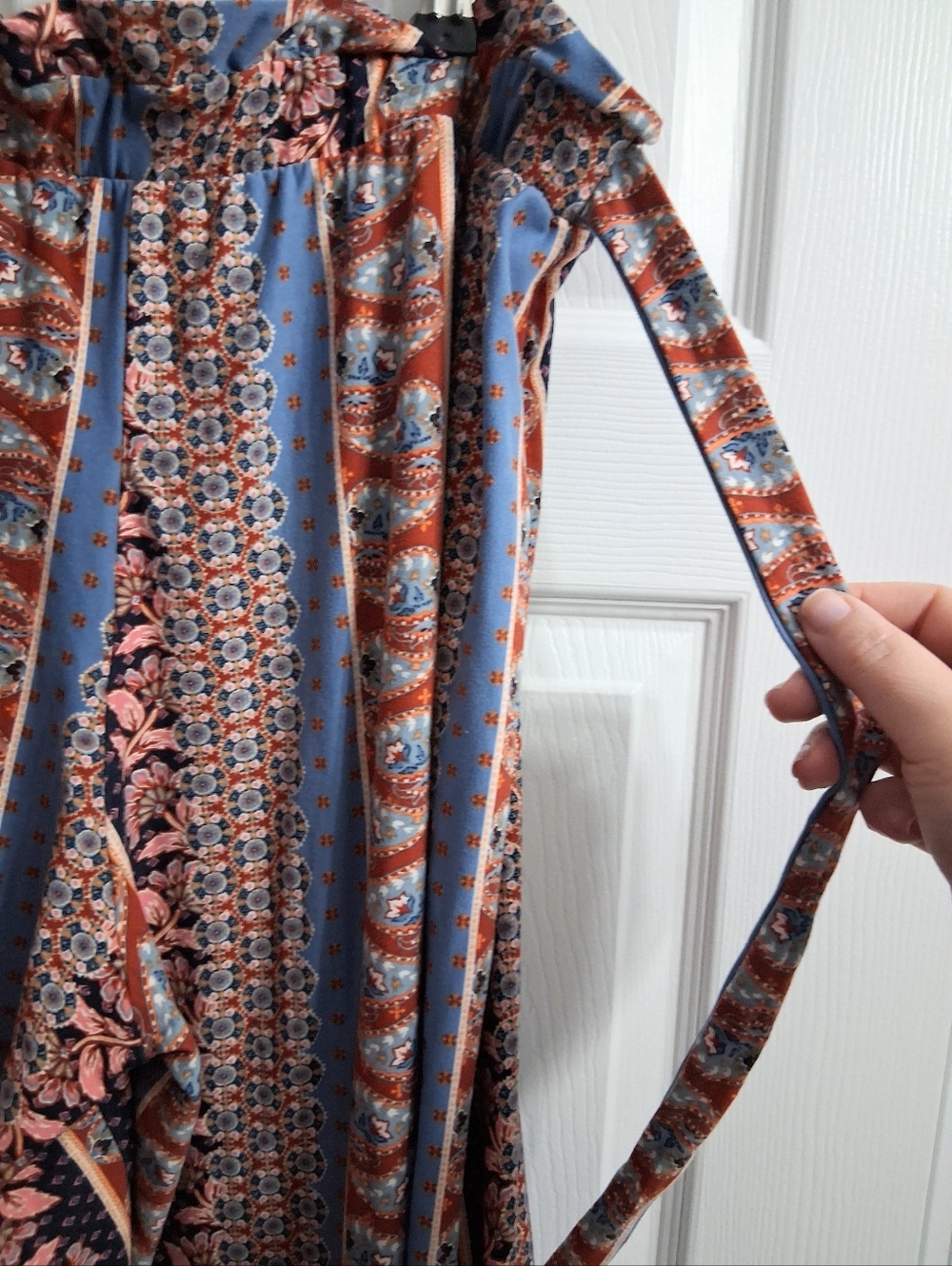 Pink Republic Boho Pants Botanical Pattern Soft Comfy XL - Picture 12 of 13